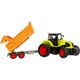 Qulki DUŻY TRAKTOR ZDALNIE STEROWANY Z PRZYCZEPĄ RC CIĄGNIK 39cm ładowanie USB