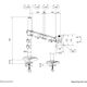 Neomounts DS60-600BL1 uchwyt / stojak do monitorów 81,3 cm (32") Biurko Czarny