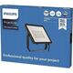 LED spotlight PHILIPS, IP65, 100W, 4000 K, 9500 lm, black, 32.4 x 3.8 x 25.6 cm