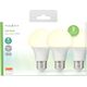 Λάμπα LED Nedis Nedis LBE27A602P3 Ζεστό λευκό 2700 K 8,5 W E27 F 13840343 5412810000000