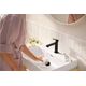 Bateria umywalkowa Hansgrohe Hansgrohe bateria umywalkowa 110 CoolStart bez kompletu odpływowego Rebris S, czarny mat 72520670