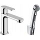Bateria umywalkowa Hansgrohe Hansgrohe bateria umywalkowa 110 z główką Bidette i wężem 160 cm, bez kompletu odpływowego Rebris S, chrom 72215000