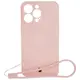 Bizon Case Silicone Magnetic Apple iPhone 13 Pro light pink