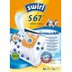 Τσάντα ηλεκτρικής σκούπας Swirl Swirl S67, Universal, Σακούλα σκόνης, Λευκό, Κουτί, 4 τεμ. 13801450 4006510000000