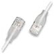 Wantec 7403 kabel sieciowy Biały 0,5 m Cat6a