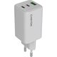 Canyon CU65ACC Aparat cyfrowy, Kontroler do gier, Słuchawki, Zestaw słuchawkowy, Telefon komórkowy, Laptop, Power bank, Smartfon Biały Prąd przemienny Szybkie ładowanie Wewnętrzna