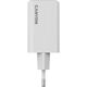 Canyon CU65ACC Aparat cyfrowy, Kontroler do gier, Słuchawki, Zestaw słuchawkowy, Telefon komórkowy, Laptop, Power bank, Smartfon Biały Prąd przemienny Szybkie ładowanie Wewnętrzna