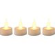 Affek Design ZESTAW 4 ŚWIECZEK TEA LIGHT LED TIMER BIAŁY