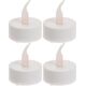 Affek Design ZESTAW 4 ŚWIECZEK TEA LIGHT LED TIMER BIAŁY