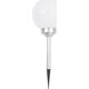 Saska Garden Ogrodowa Lampa Solarna Kula Mleczna śr. 20cm 4 LED