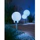 Saska Garden Ogrodowa Lampa Solarna Kula Mleczna śr. 20cm 4 LED