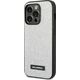 Karl Lagerfeld Etui Karl Lagerfeld do iPhone 14 Pro 6,1" hardcase srebrny/silver Glitter Plaque Logo
