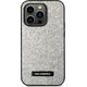 Karl Lagerfeld Etui Karl Lagerfeld do iPhone 14 Pro 6,1" hardcase srebrny/silver Glitter Plaque Logo