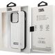 Karl Lagerfeld Etui Karl Lagerfeld do iPhone 14 Pro 6,1" hardcase srebrny/silver Glitter Plaque Logo