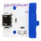 LittleBits littleBits power (USB), Power module, littleBits, Blue, White, 95,2 mm, 190,5 mm, 12,7 mm 13666630 859477003669