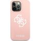 Guess Guess GUHCP13XLS4GWPI iPhone 13 Pro Max 6,7" różowy/pink hard case Silicone 4G Logo