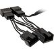 Kolink Kolink 1-4 PWM Lüfter Splitterkabel - 35 cm, geflochten, μαύρο 13336504 5999094005297