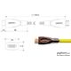 PYTHON Python HDMI« 2.0 καλώδιο AKTIV 4K2K Nylongeflecht καλώδιο gelb 30m 13342265 4014619717781