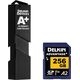 Delkin Delkin Cardreader SD & MicroSD A2 (USB 3.1) 13362543 814373023388