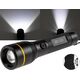 Handheld flashlight 10W, rechargeable USB-C, black, ARCAS
