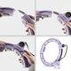 HMS ZESTAW HULA HOP MAGNETYCZNY VIOLET HHM13 Z LICZNIKIEM HMS + PAS WYSZCZUPLAJĄCY BR163 BLACK