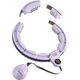 HMS ZESTAW HULA HOP MAGNETYCZNY VIOLET HHM13 Z LICZNIKIEM HMS + PAS WYSZCZUPLAJĄCY BR163 BLACK