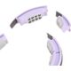 HMS ZESTAW HULA HOP MAGNETYCZNY VIOLET HHM13 Z LICZNIKIEM HMS + PAS WYSZCZUPLAJĄCY BR163 BLACK