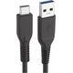Kabel USB Logo USB-A - USB-C 1 m Czarny