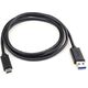 Kabel USB Logo USB-A - USB-C 1 m Czarny