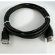 Kabel USB Logo USB-A - USB-A 3 m Czarny