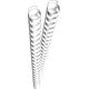 Genie GENIE Spiralbinderücken 12mm weiß 25 Stk