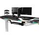 Biurko Ultradesk Force Snow Białe 166 cmx70 cm