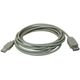 Kabel USB Logo USB-A - USB-A 3 m Biały (17060)