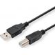 Kabel USB Logo USB-A - USB-B 1.8 m Czarny (30260)