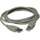 Kabel USB Logo USB-A - USB-B 3 m Biały (17059)