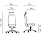 Krzesło biurowe Powerton Powerton Ergonomiczny fotel biurowy Jana, Czarny