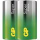 GP Bateria alkaliczna, LR20, LR20, 1.5V, GP, Folia, 2-pack, SUPER, ogniwo format D