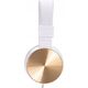 HP DHH-1206 White s�uchawki z mikrofonem, przewodowabia�o-z�ota, klasyczna typ 3,5mm jack