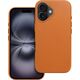Θήκη OEM LEATHER MAG COVER συμβατή με MagSafe για IPHONE 16 πορτοκαλί 14243401 5903400000000