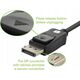 TECHLY DisplayPort 2.1 Audio/Video Cable M/M 4K 1m Black
