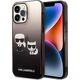 Karl Lagerfeld Etui Karl Lagerfeld do iPhone 14 Pro 6,1" hardcase czarny/black Gradient Ikonik Karl & Choupette