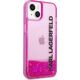 Karl Lagerfeld Karl Lagerfeld KLHCP14SLCKVF iPhone 14 6,1" różowy/pink hardcase Liquid Glitter Elong NoSize