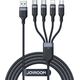 Kabel Joyroom Multi-Use Series S-A18 USB-A / 2xUSB-C, Lightning, microUSB 1.2m czarny