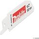 Makita MAKITA SABER SAW LADE BIM 100x0,9mm /5τεμ. ΜΕΤΑΛΛΙΚΑ ΛΑΜΝΑ, ΠΡΟΦΙΛ 3mm 13993753 88381914024