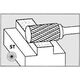 Pferd Frez trzpieniowy ze stopów twardych, cylindryczny, z uzębieniem czołowym 1020, 3 6mm 10x20mm Pferd