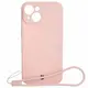 Bizon Case Silicone Magnetic Apple iPhone 15 light pink