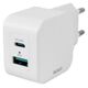Deltaco USB-C μίνι φορτιστής sieninis įkroviklis DELTACO 1x USB-C, PD 20 W, baltas / USBC-AC150 13432088 7333048057655