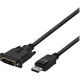 Καλώδιο Deltaco Monitoriaus DELTACO DisplayPort į DVI-D Single Link, Full HD σε 60Hz, 2m, juodas / DP-2020-K / 00110009 13783171 7333048051301