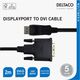 Καλώδιο Deltaco Monitoriaus DELTACO DisplayPort į DVI-D Single Link, Full HD σε 60Hz, 2m, juodas / DP-2020-K / 00110009 13783171 7333048051301