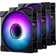 PHANTEKS M25 Gen2 PWM D-RGB Lüfter, 3er-Pack - 120mm, schwarz